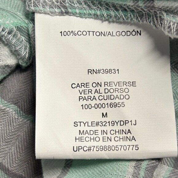 My Michelle Women's Button Up Multicolor Plaid Split Hem Shirt - Size M - Picture 6 of 7